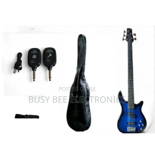 String Bass Guitar With A8 UHF Guitar Transmitter Receiver