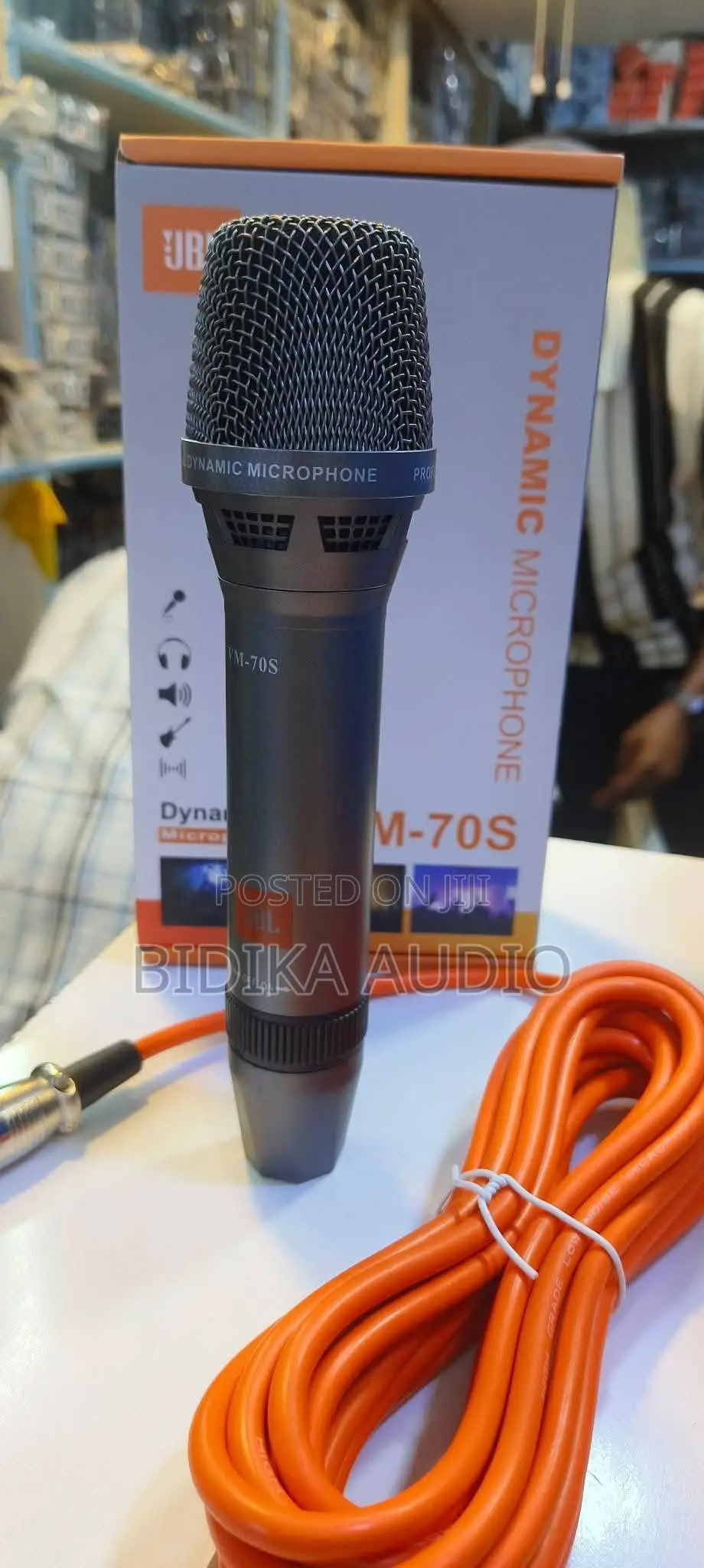 Brand New JBL VM-70S Dynamic Wired Mic – Complete Package With Cord