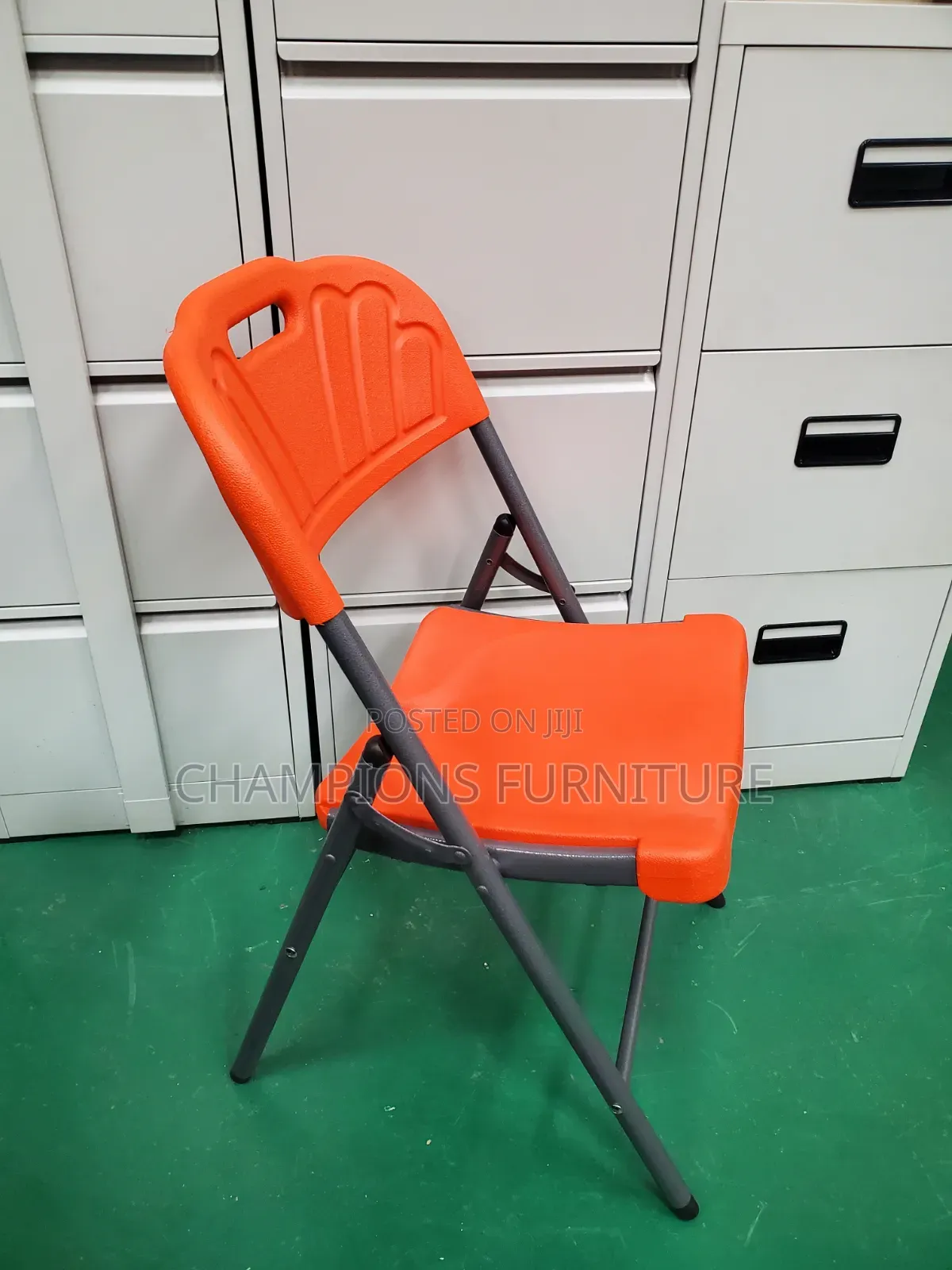 Vibrant Orange Heavy Duty Plastic Chair