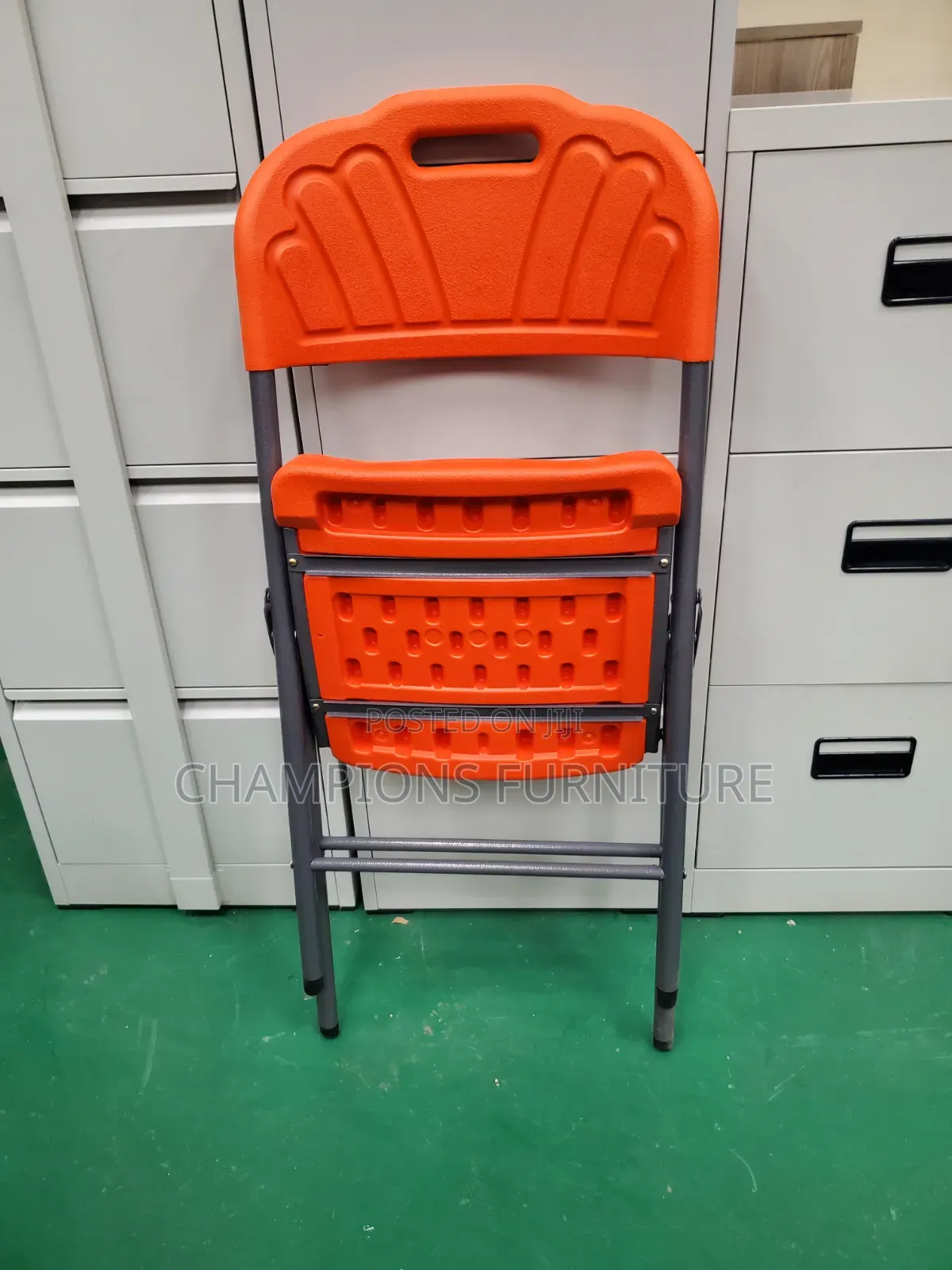 Vibrant Orange Heavy Duty Plastic Chair