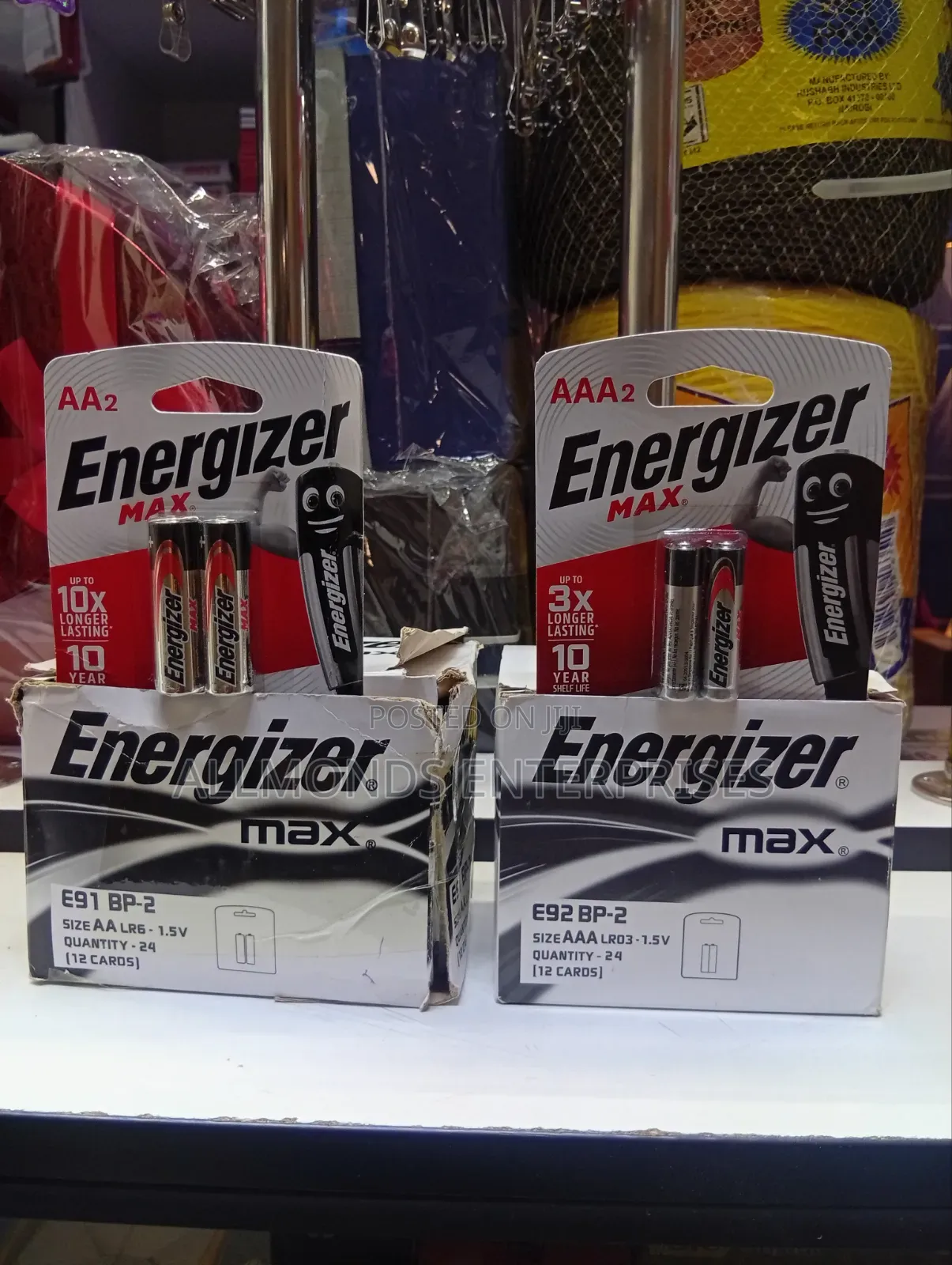 A Pair of Tripple AAA and Double AA Energizer Battery1.5V- Heavy Duty