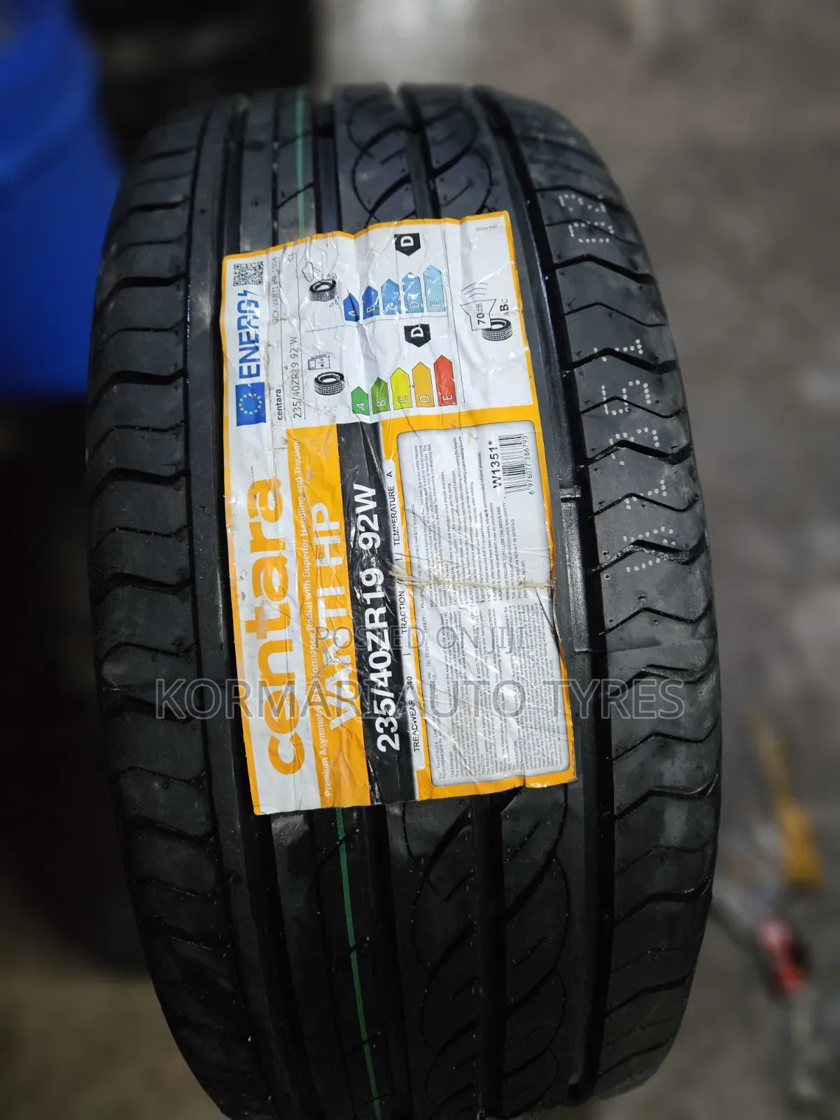 235/40r19 Centara Tyre