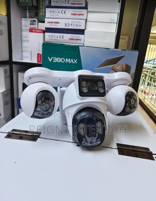 Quad Lens (4) 4G Simcard Solar Powered WeatherProof Camera