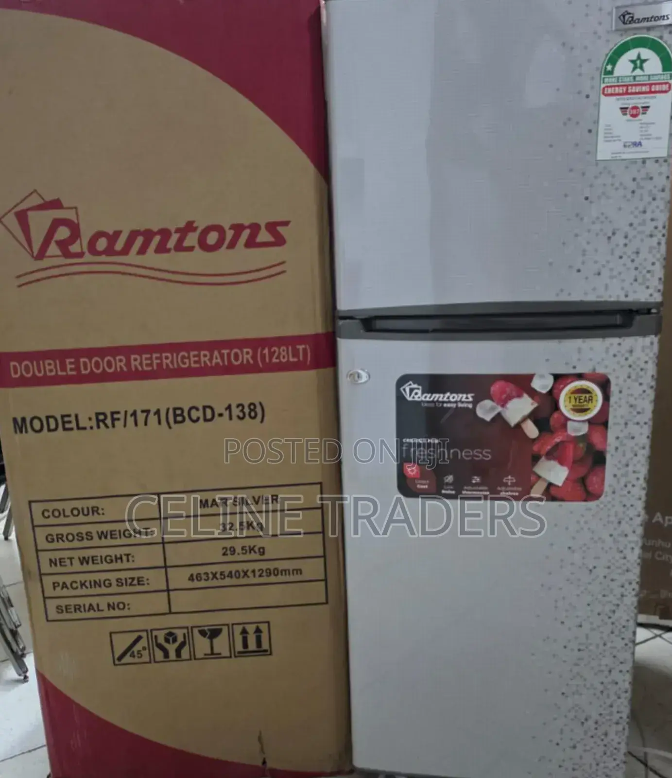 Ramtons RF/339 138L Double Door Refrigerato