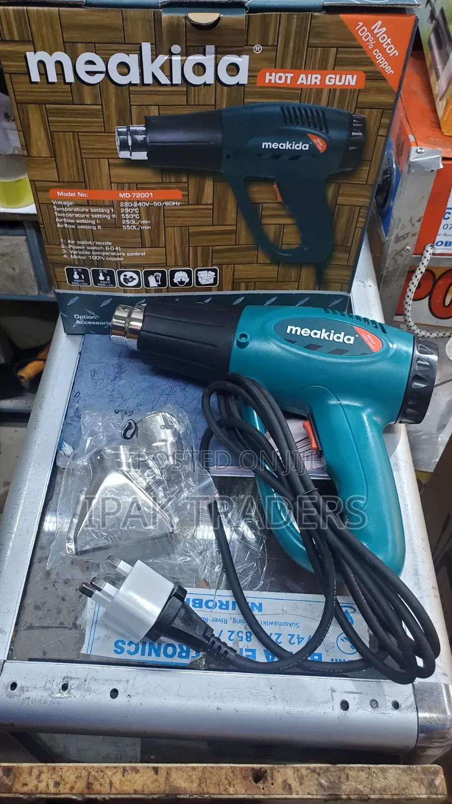 2000W Hot Air High Quality Heat Gun Heavy Duty Power Tool