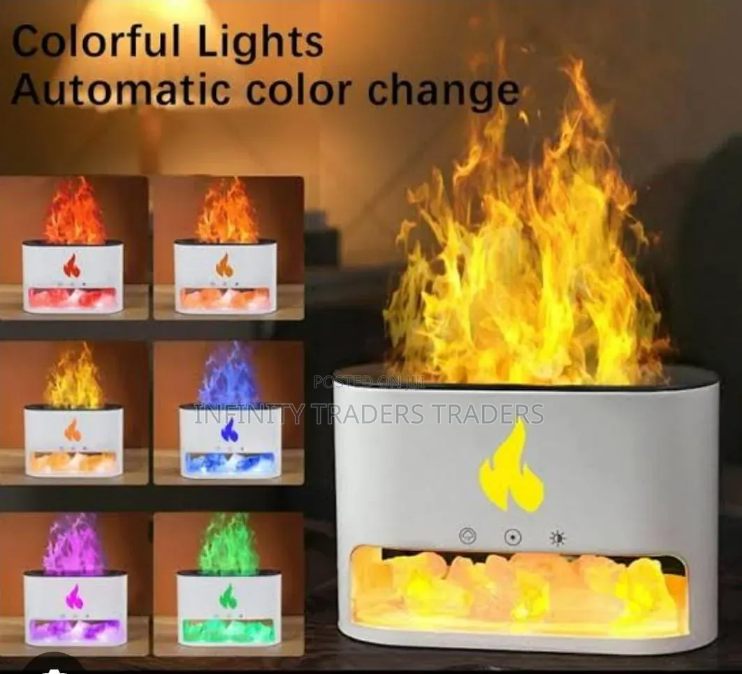 10W Salt Stone Fire Place Aroma Diffuser Humidifier