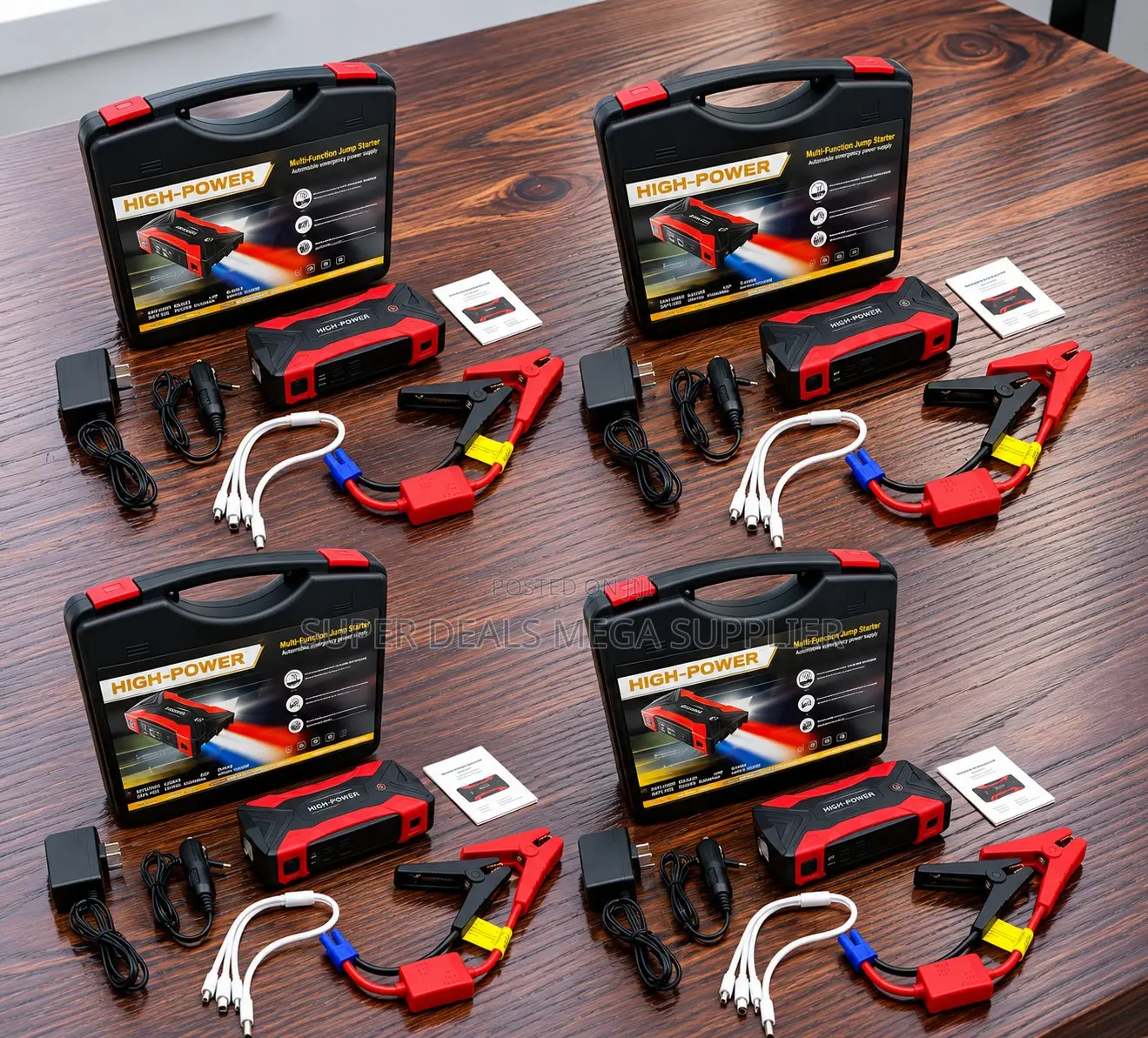 Air Compressor Pump 12V 99800mAh Car Jump Starter Battery Booster