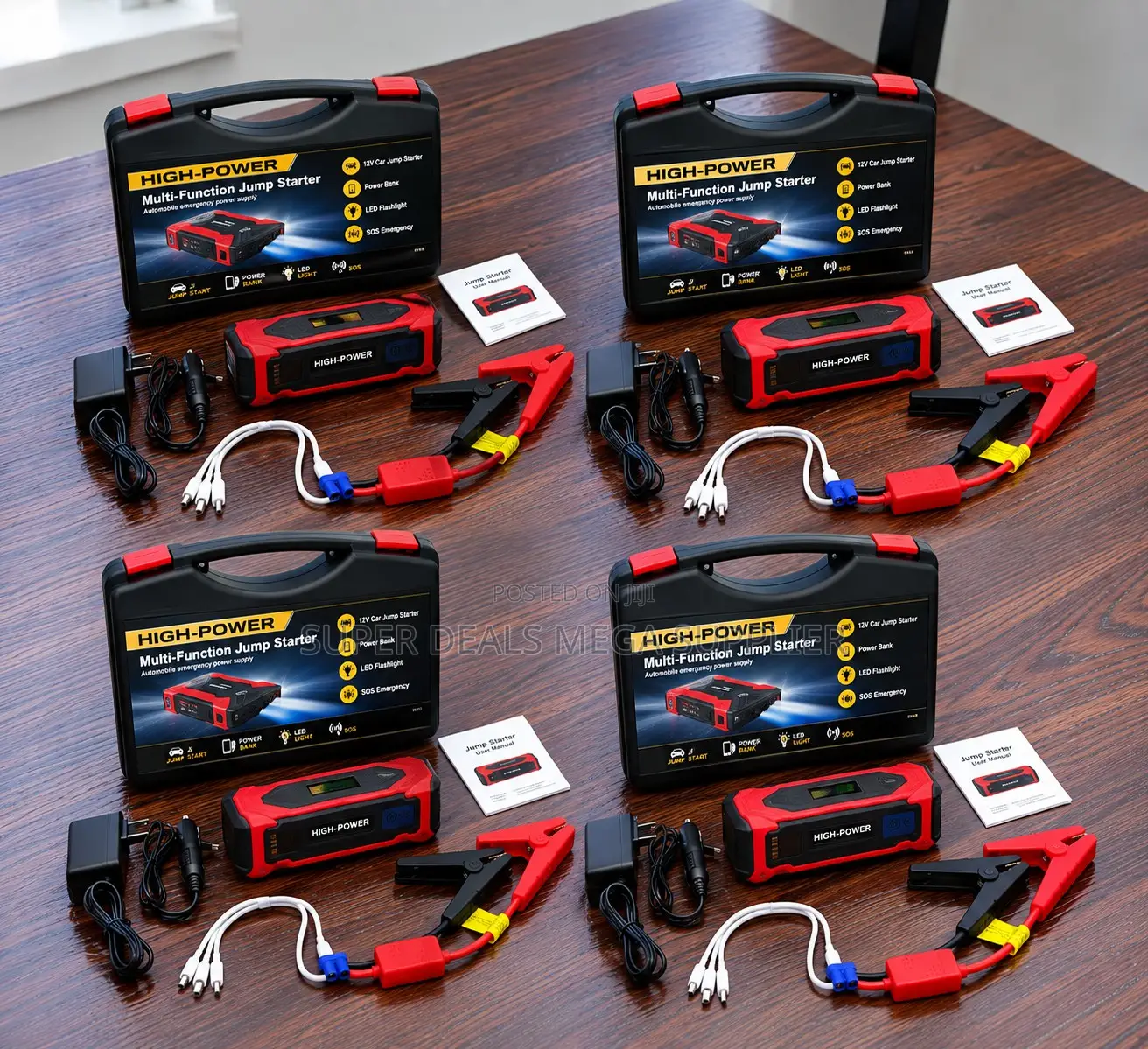 High Power Portable 12V 99800mAh Car Jump Starter Battery Booster