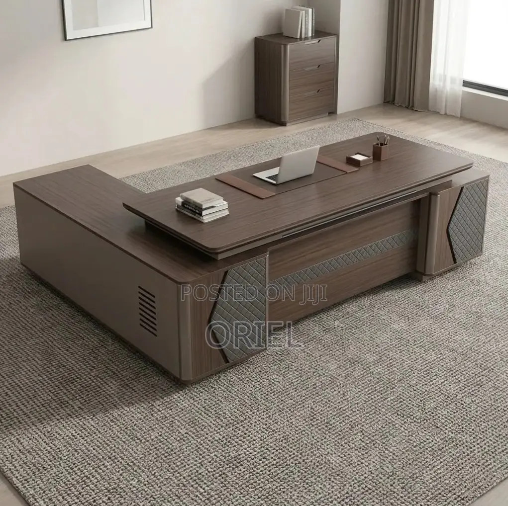 Office Desk : L-Shaped 2400MM Executive Table