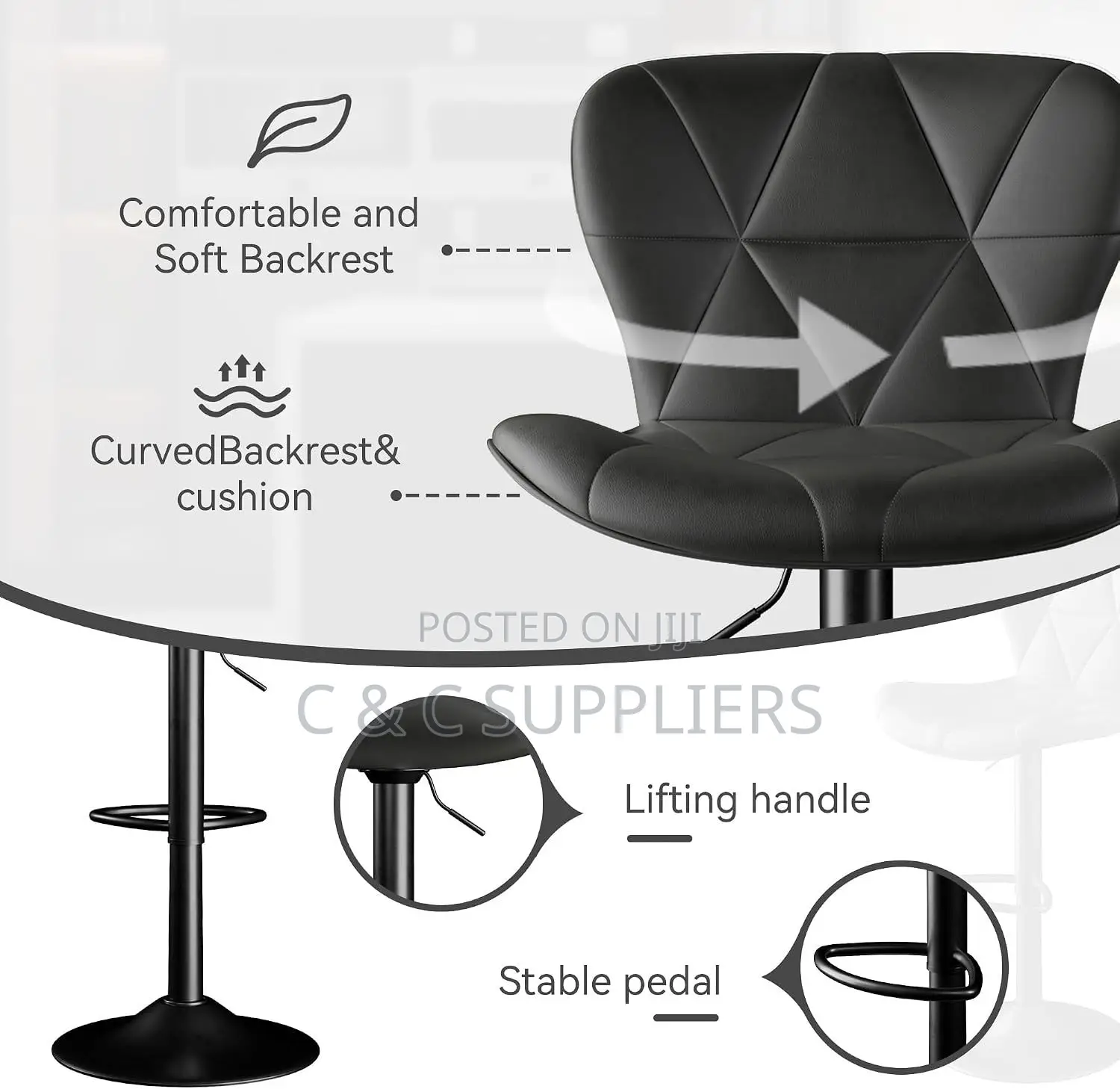 Bar-Height Kitchen Stool