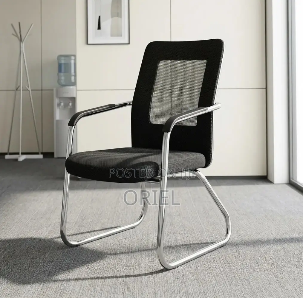 Office Chair : Aluminium Frame Visitor Waiting Chair