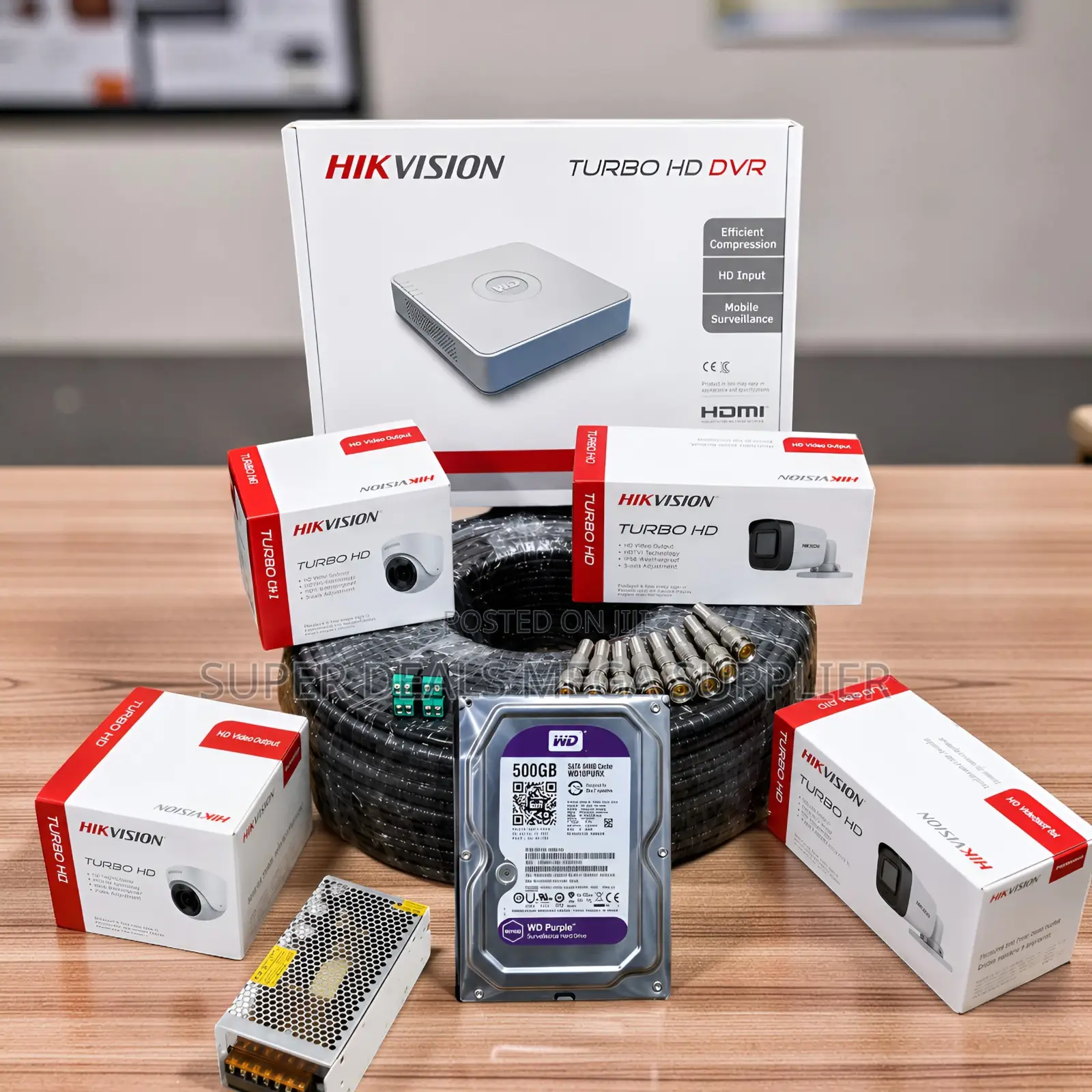Enhanced Quality 4 Hikvision 1080P CCTV Cameras Complete System Kit