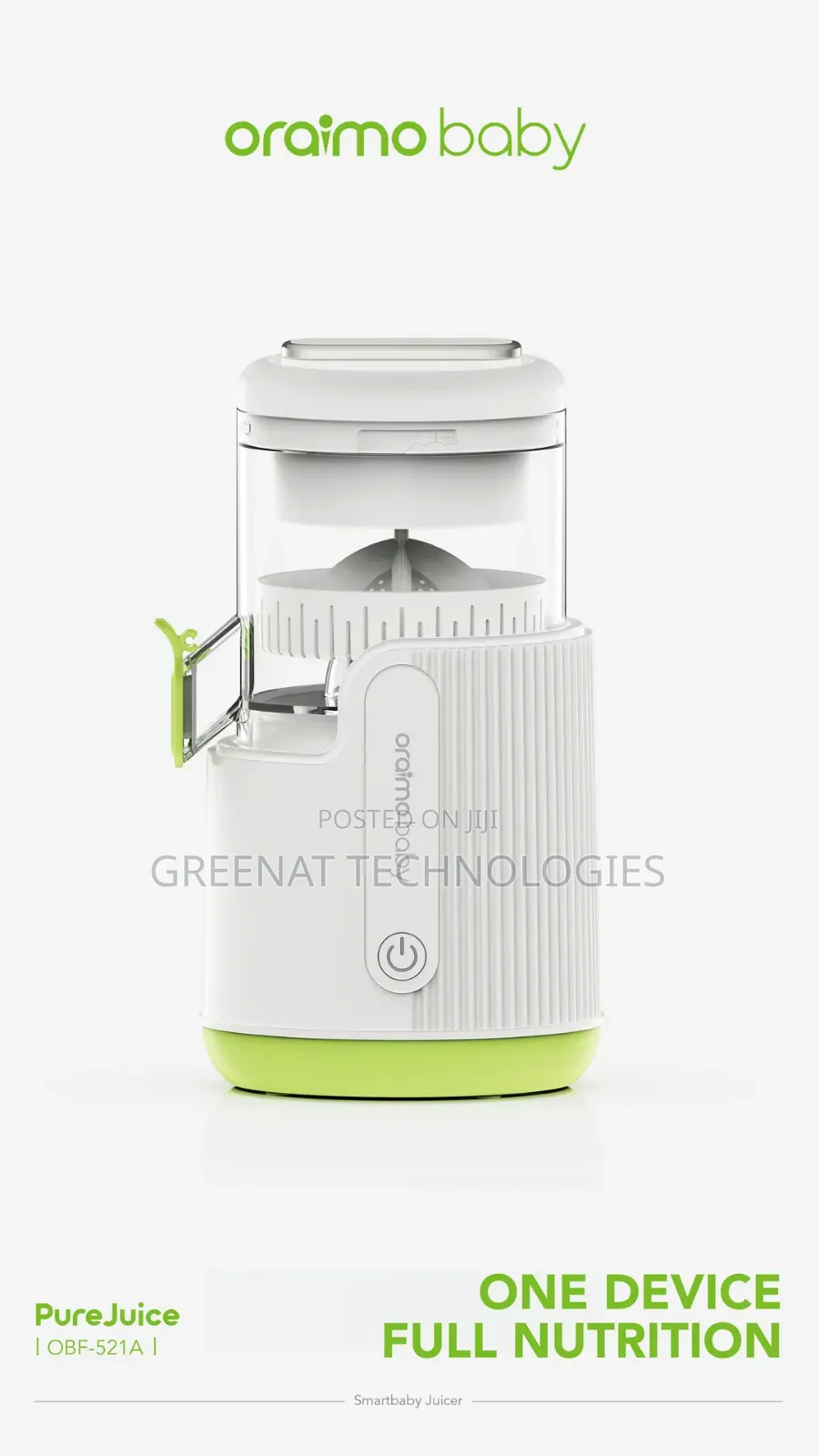Oraimo PureJuice OBF-521A Rechargeable Smart Baby Juicer Kenya