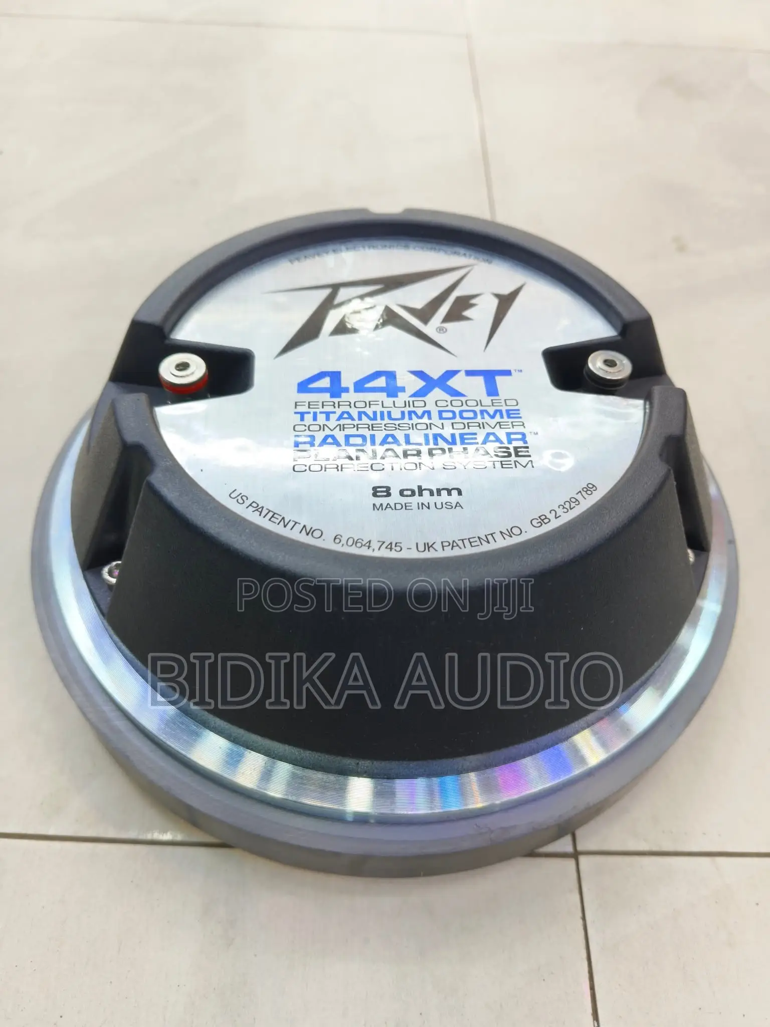 44XT 8-Ohm Ferrofluid-Cooled Titanium Dome Compression Driver