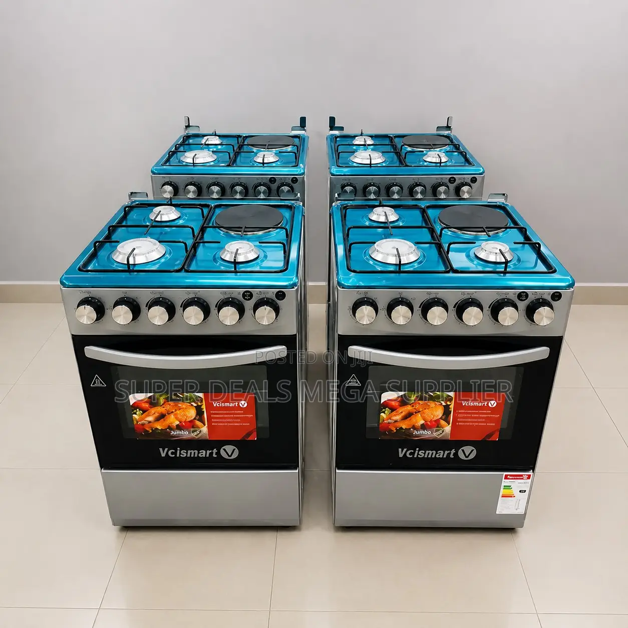 Direct Factory Prices 3 Gas Burners +1 Electric Free Standing Cookers