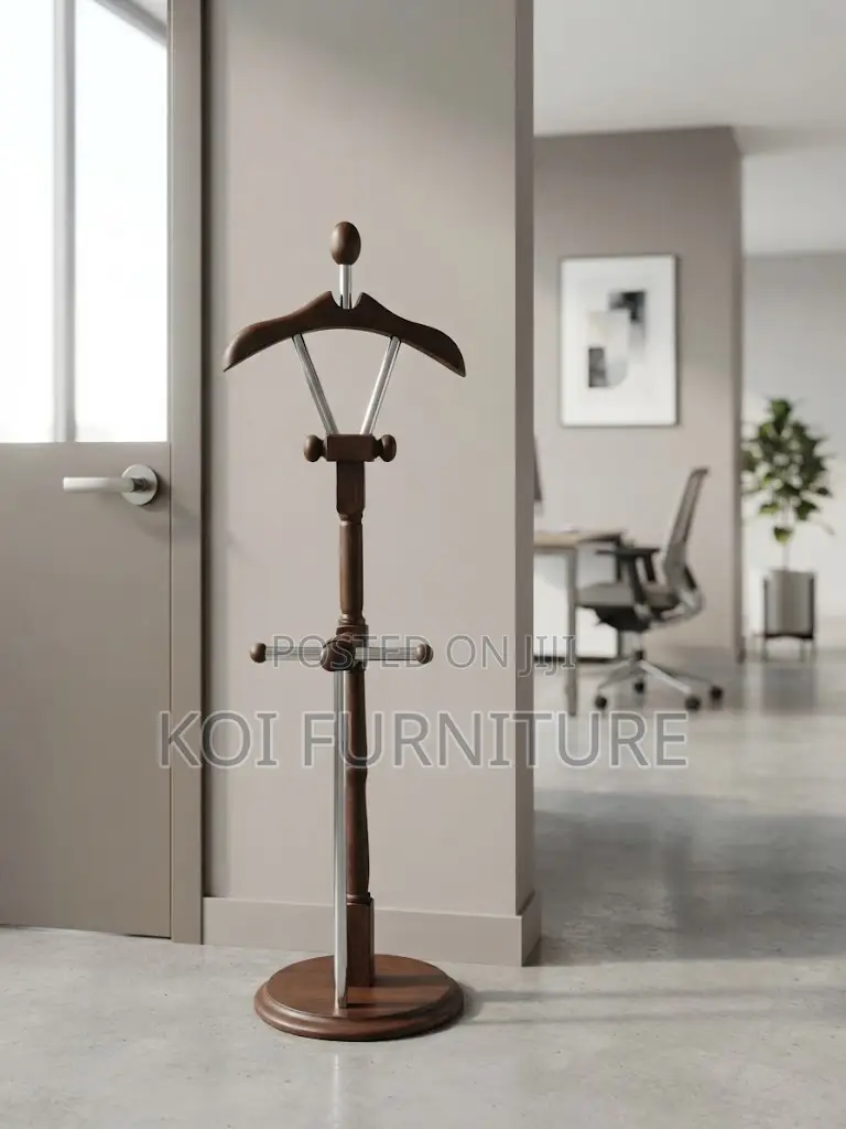 Dressers; Modern Office Executive Mahogany Coat Hanger
