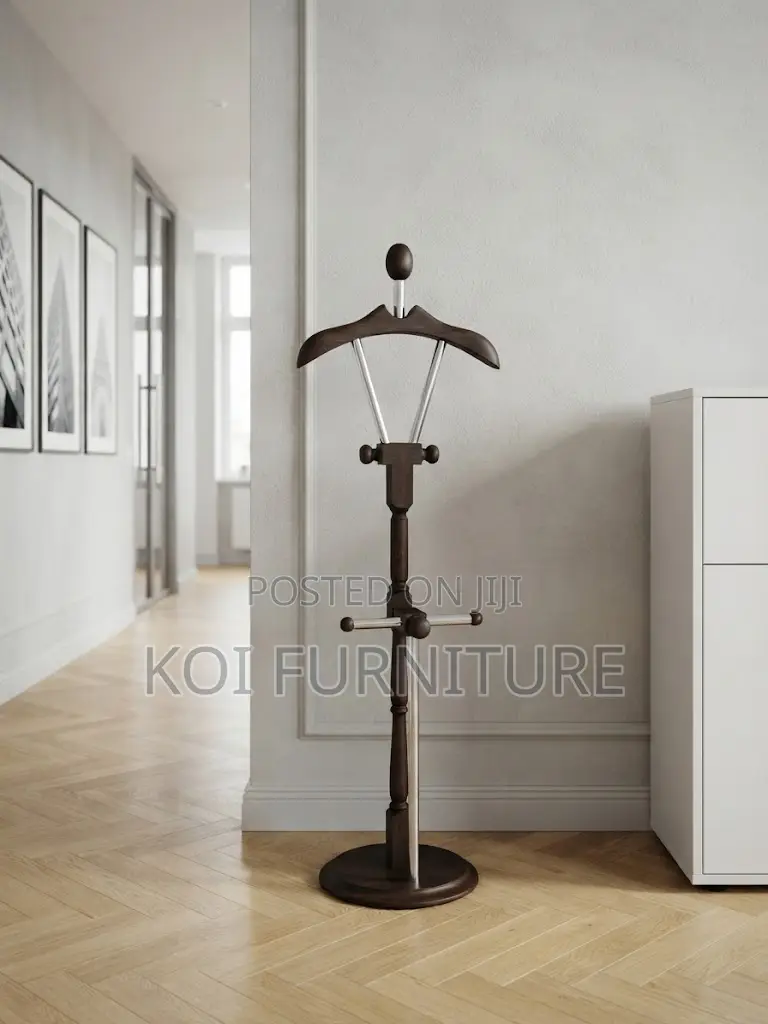 Dressers; Modern Office Executive Mahogany Coat Hanger