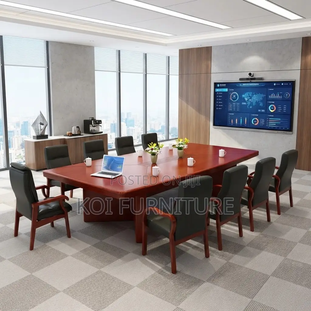 Boardroom Table; 3 Meters Brown Professional Executive Table