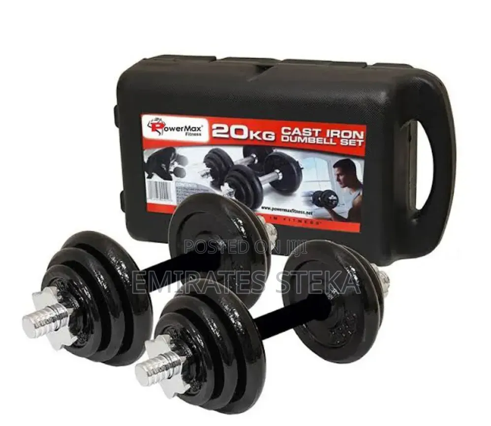 20kg Adjustable Dumbell Two Barbell Weight Set