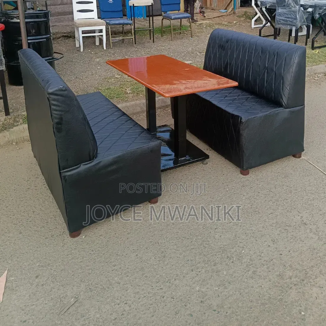 Modern Restaurant or Bar Seating Bench 4 Seater and a Table