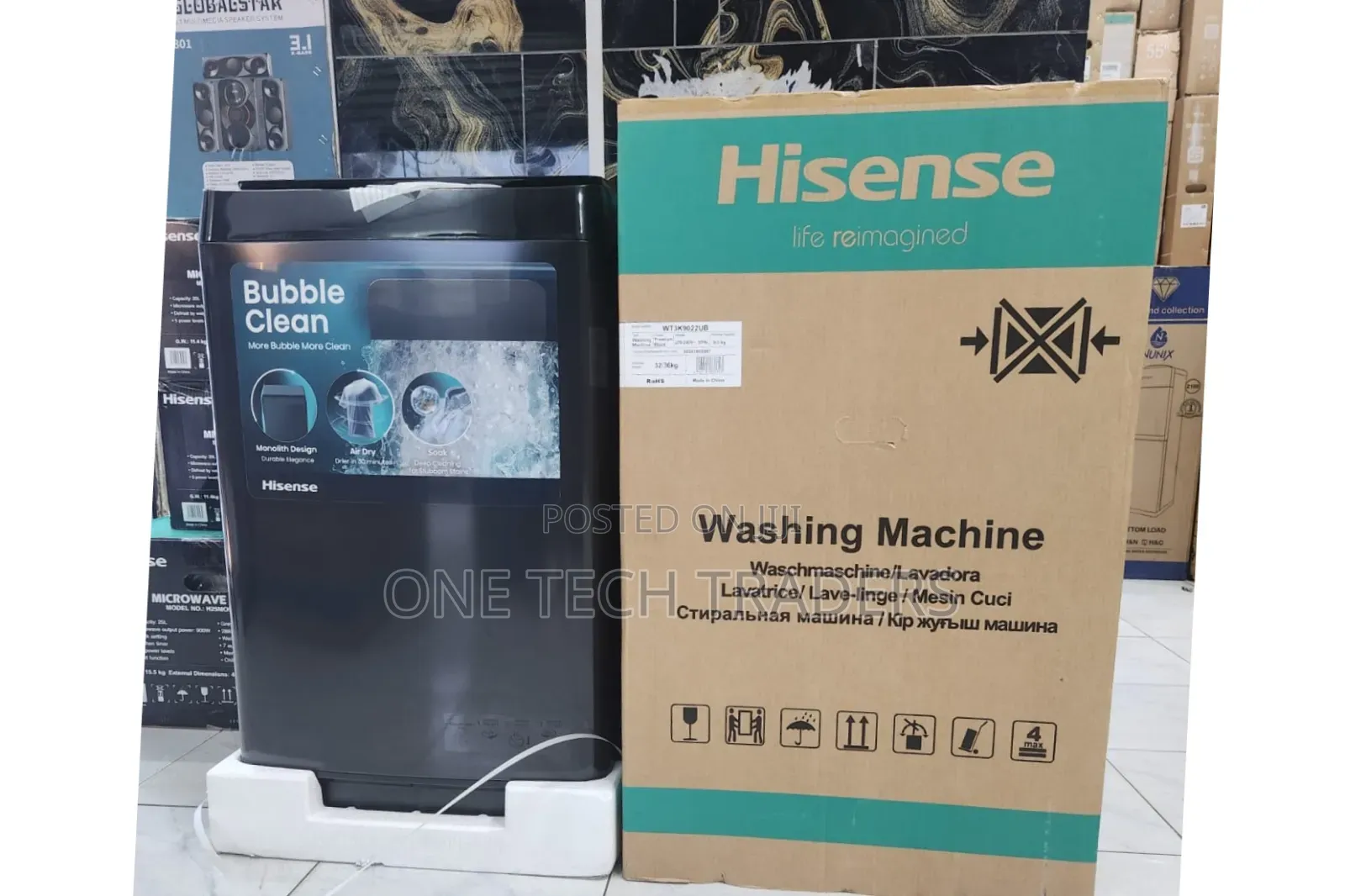 Hisense Washing Machine Top Load Fully Automatic 9kgs