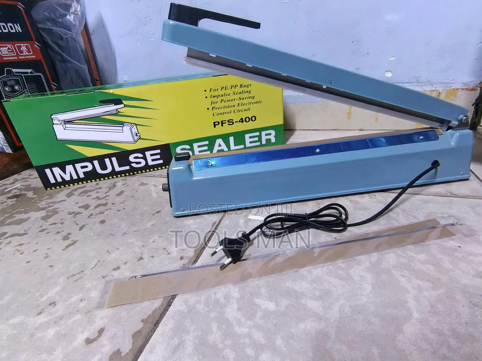 Impulse Sealer Metal PFS-400 400mm Plastic Bag Sealing Machine