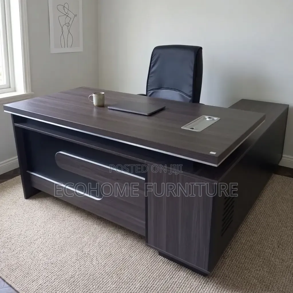 Office Desk – Executive L-Shaped Managerial Desk With Side Return