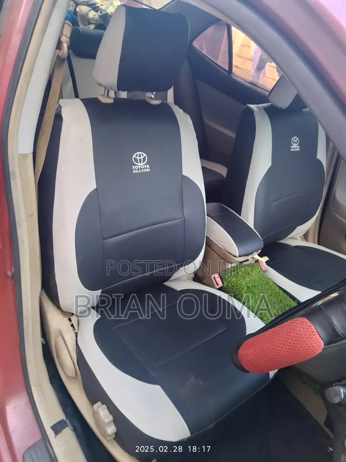 Toyota Allion Seat Covers – Premium Look Finish | KSh 7,999