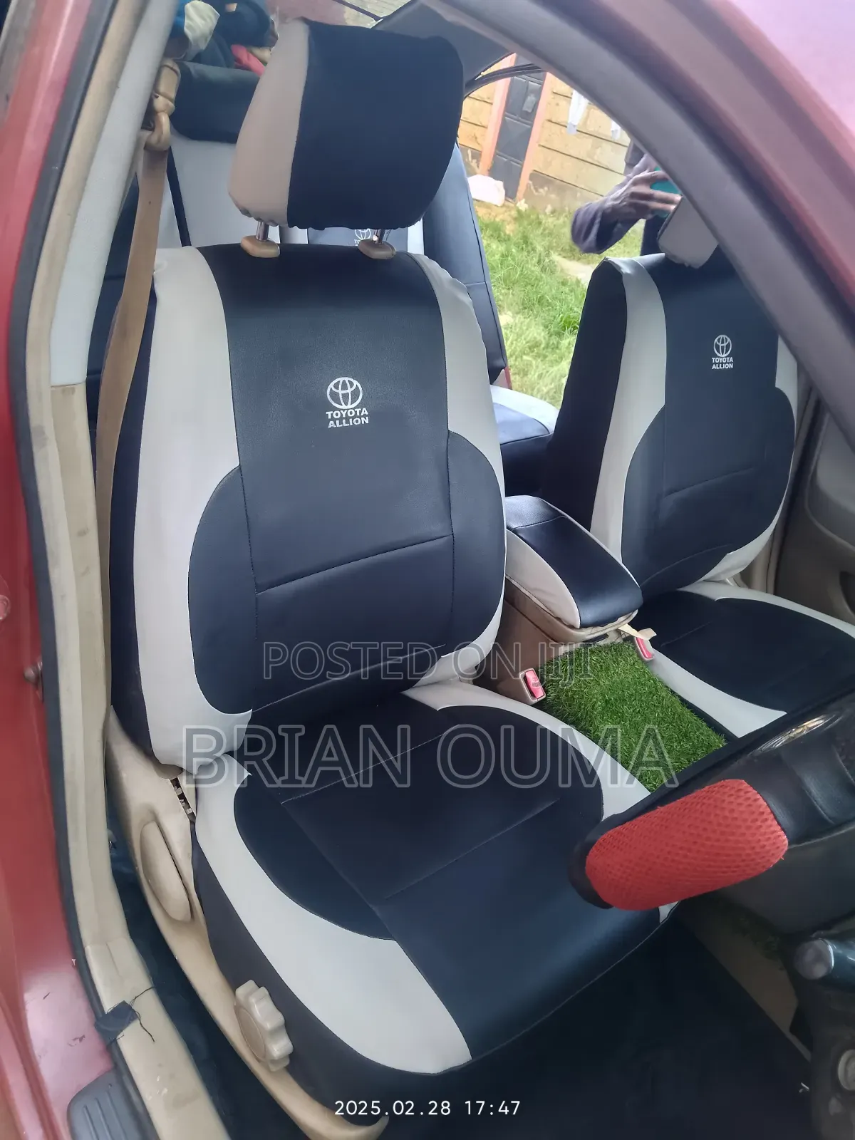 Toyota Allion Seat Covers – Premium Look Finish | KSh 7,999