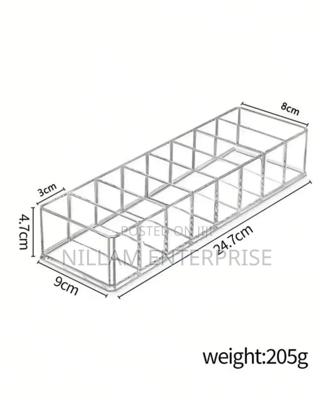 8 Compartment Transparent Multifunctional Storage Box
