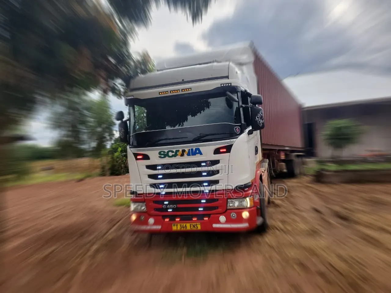 Container. Trailer for Logistic Services.
