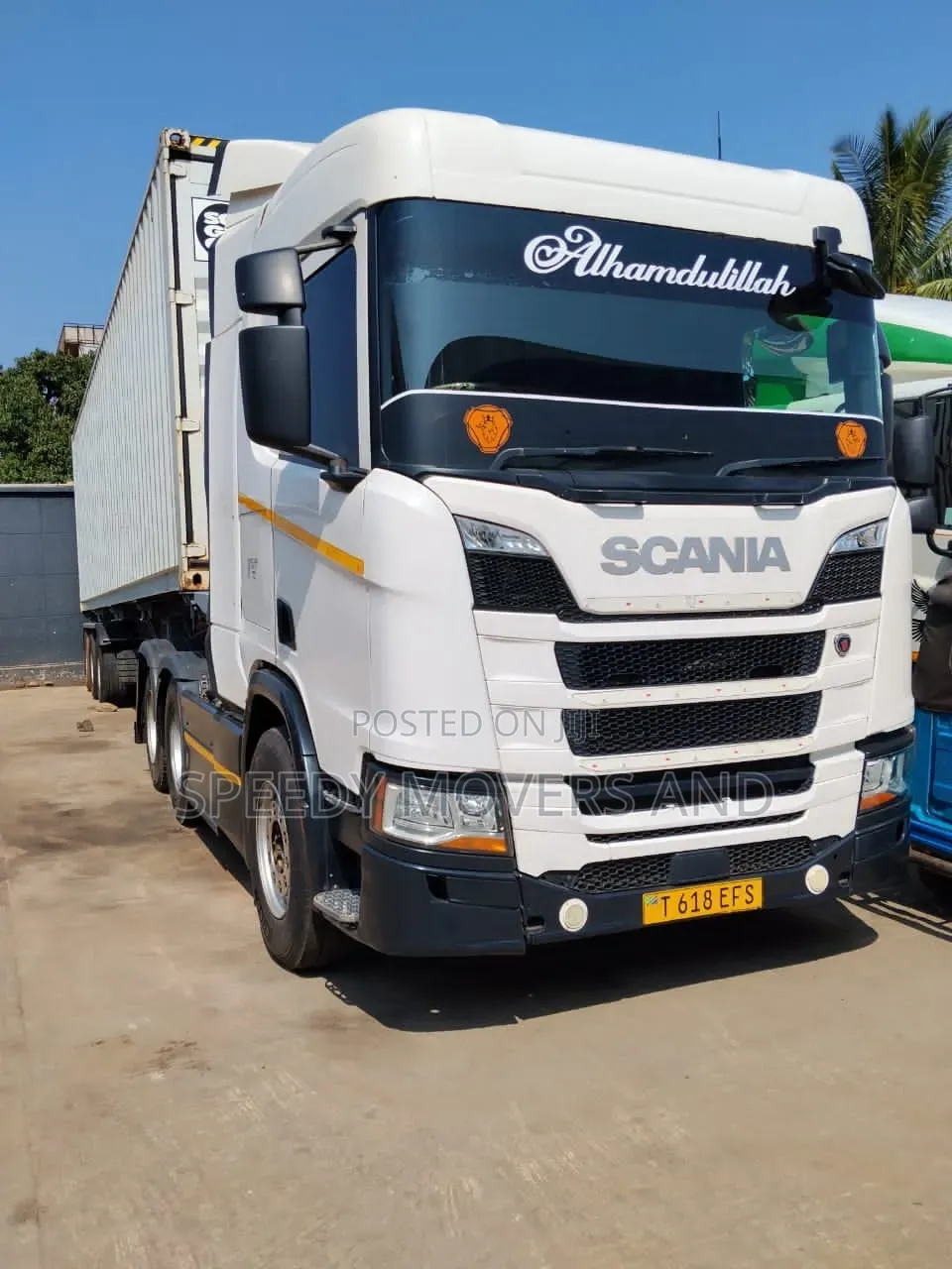 Container. Trailer for Logistic Services.