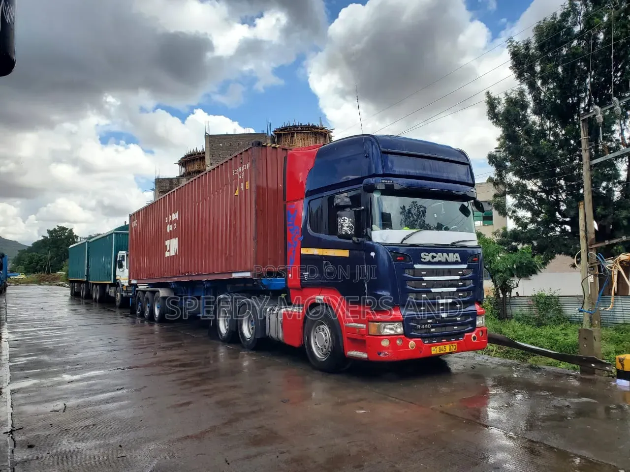 Container. Trailer for Logistic Services.