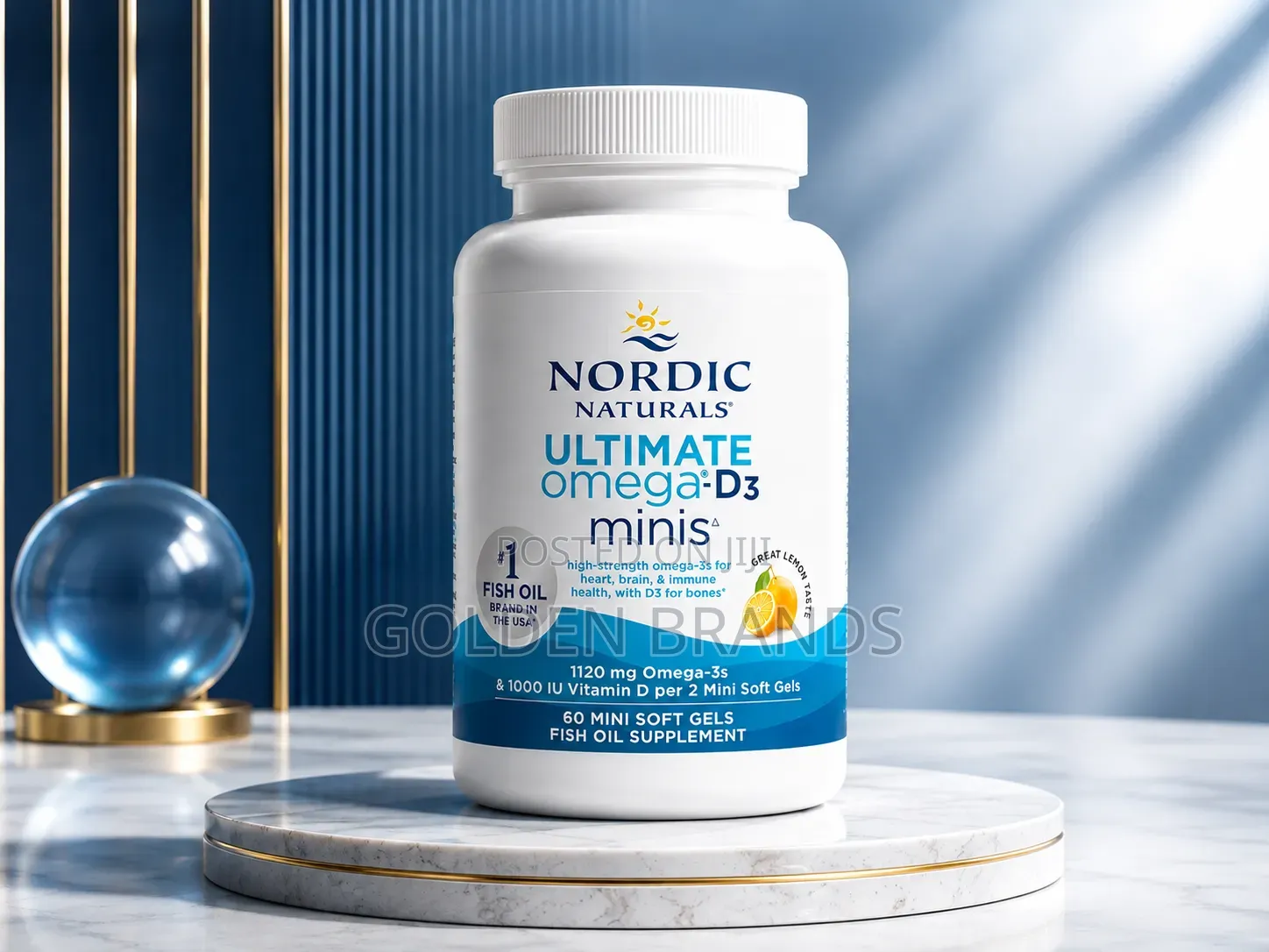 Nordic Naturals Ultimate Omega-D3 Softgels, Lemon, 1280 Mg, Fish Oil