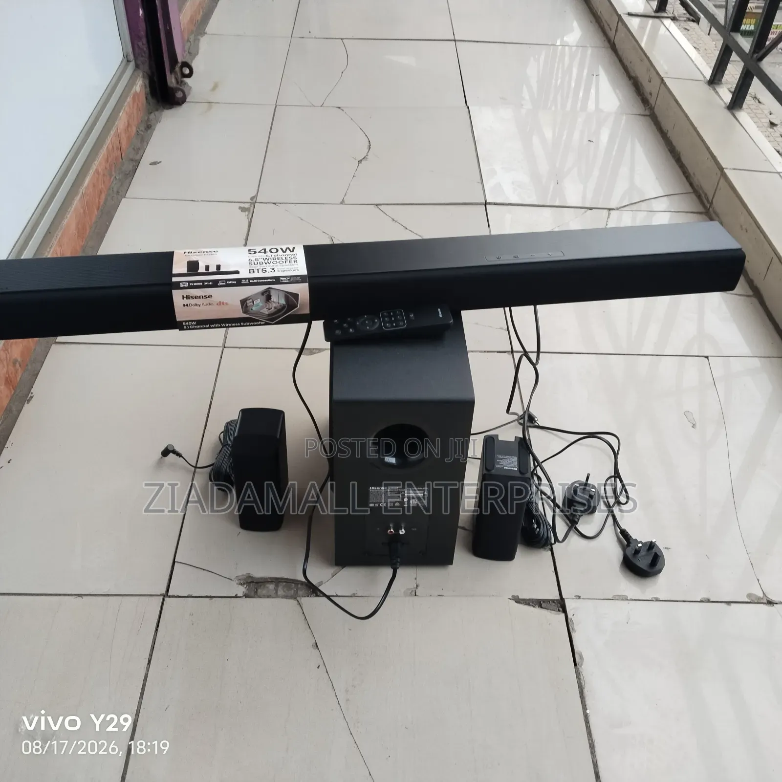 Pay on Delivery 540W Hisense Soundbar – Wireless Bass HDMI ARC