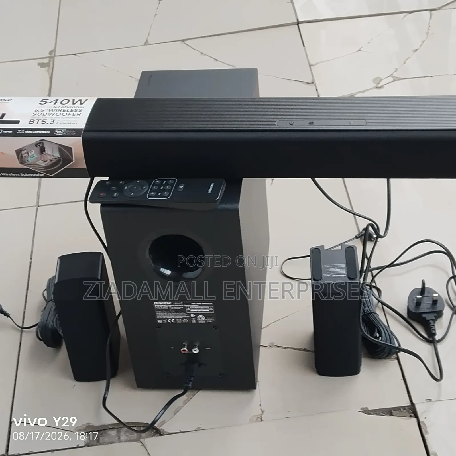 Pay on Delivery -Hisense HS1800 Cinema Soundbar – 540W Audio Output.