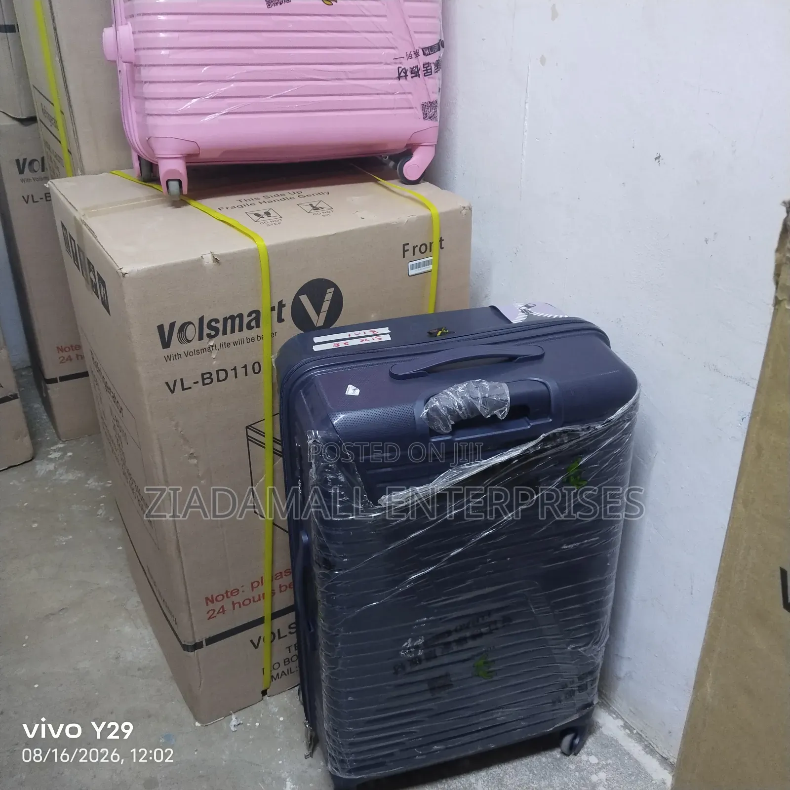 Modern Fibre 3-Piece Suitcase – Travel Holiday Luggage