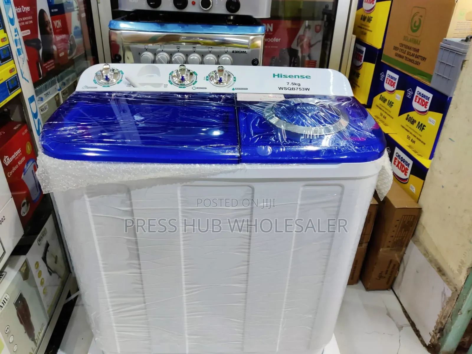 Hisense WSQB753W 7.5kg Twin-Tub Washing *Machine **