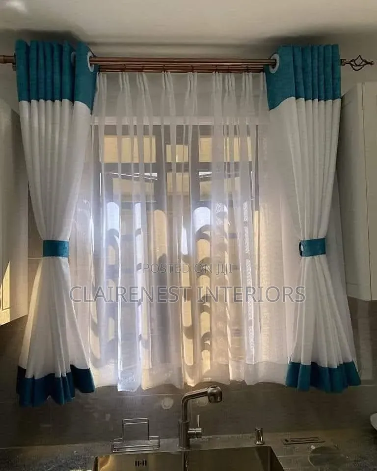 Themed Green and Yellow Kitchen Curtains