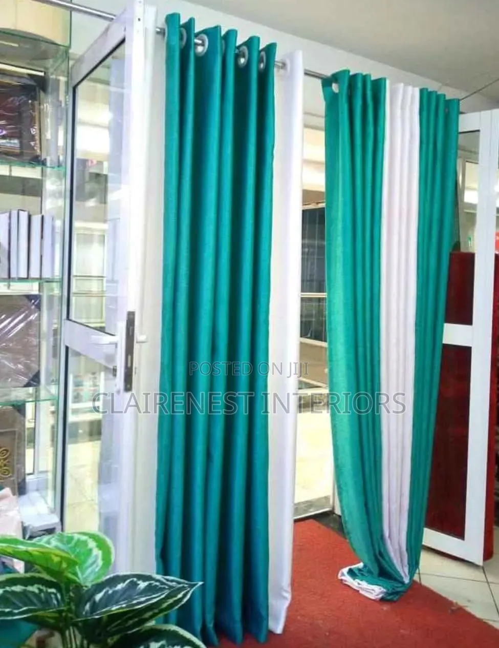 Quality Fabric, Soft Plain Window Curtains