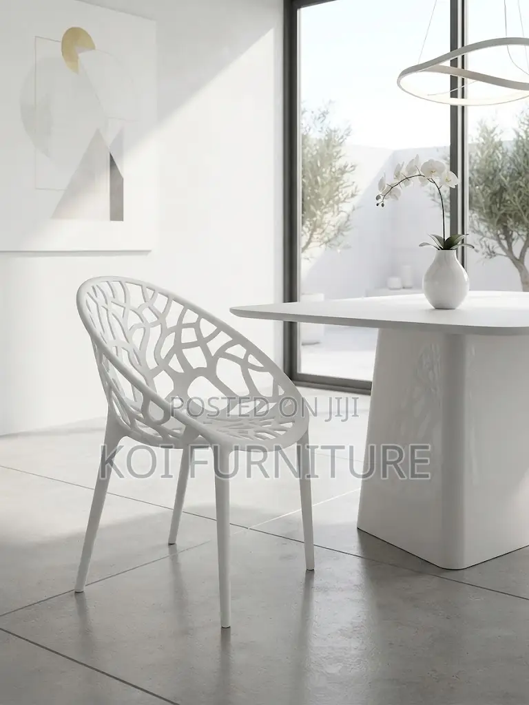 Dining Chairs; Plastic Stackable Home Dining Seat