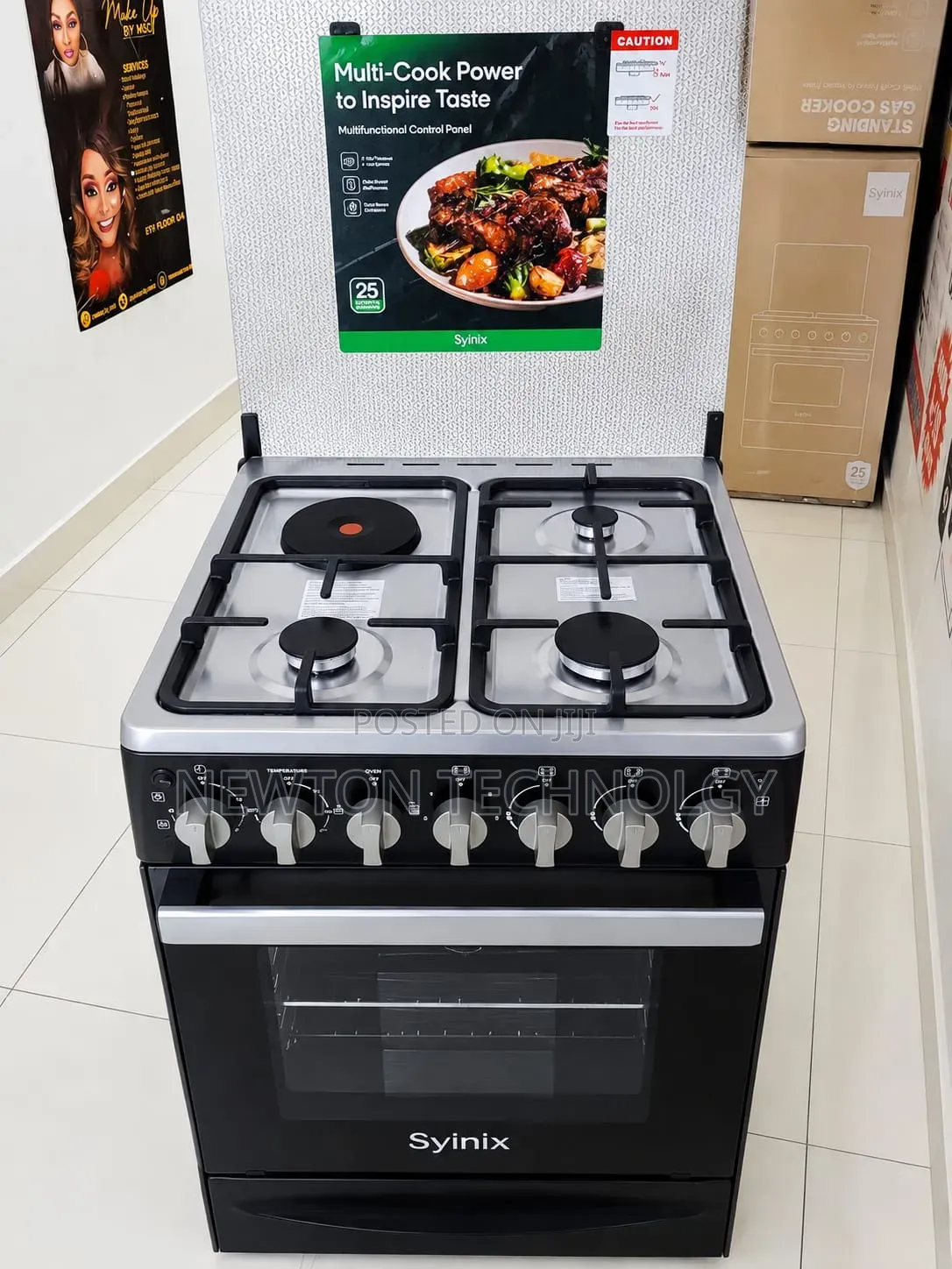 Syinix (Q60GC3)new Model 60by60
Standing Cooker 3+1