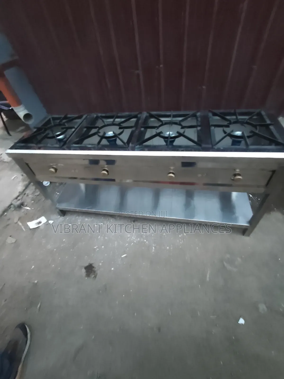 4-Partitioned Commercial Gas Stove