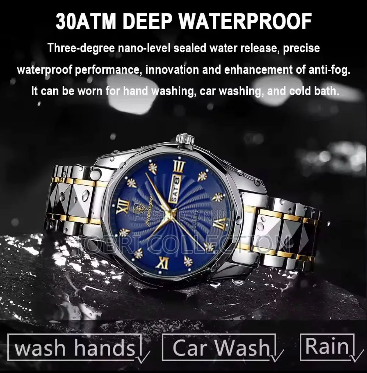 Poedagar Gents Stainless Steel Wrist Watch