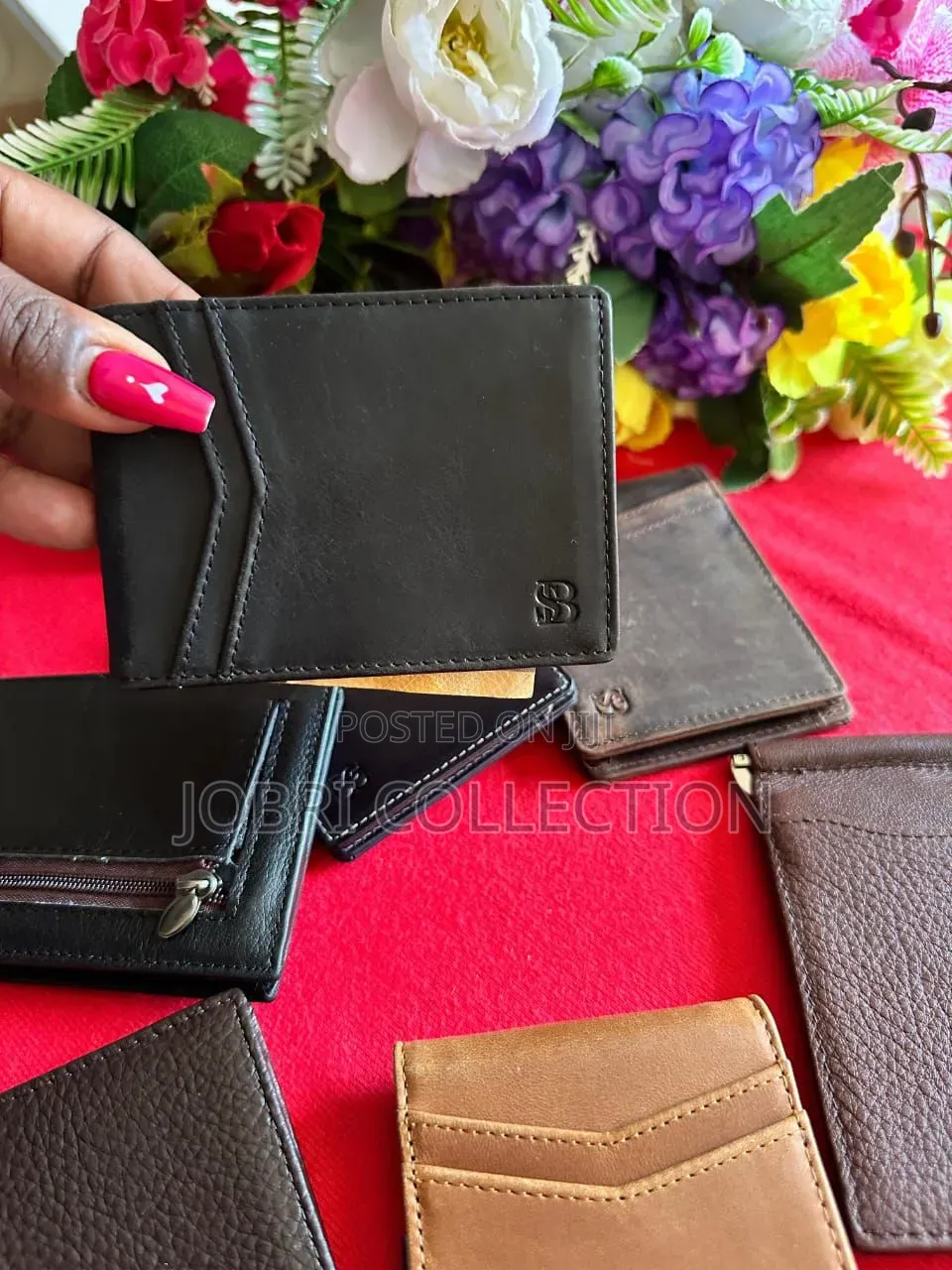 Leather Wallet With Money Clips