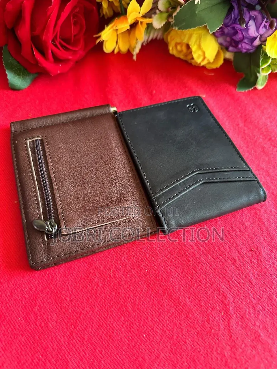 Leather Wallet With Money Clips