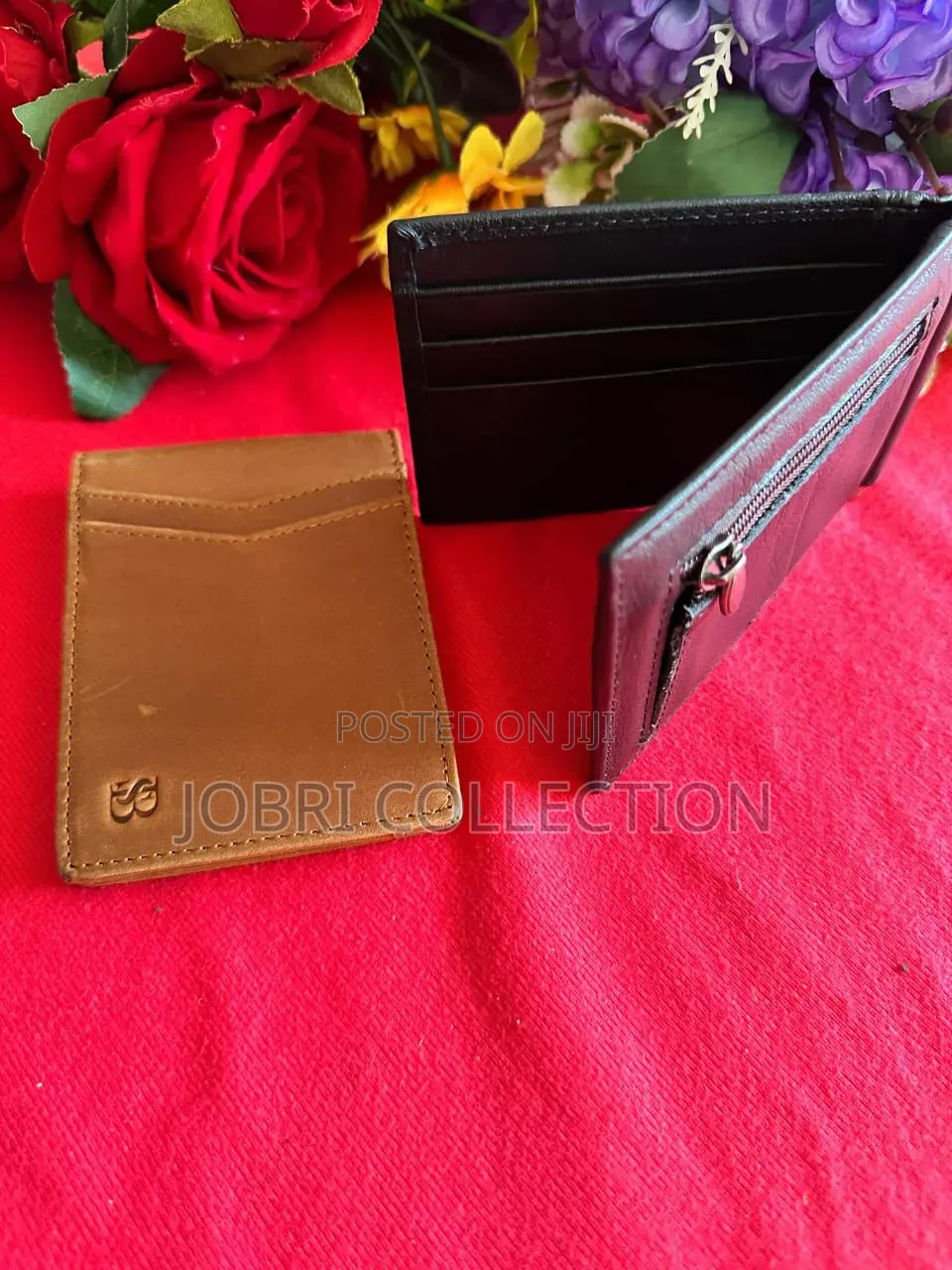 Leather Wallet With Money Clips