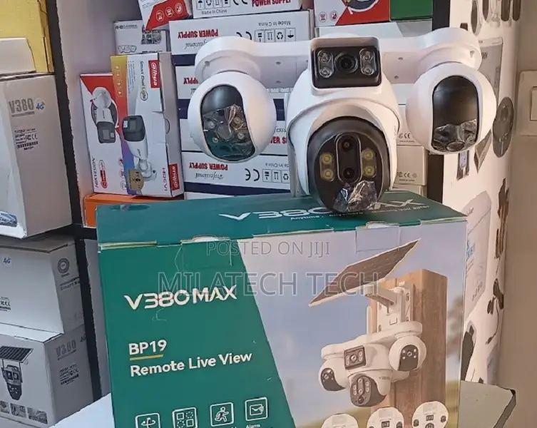 4G Solar CCTV Camera 4 Lens With Mobile App