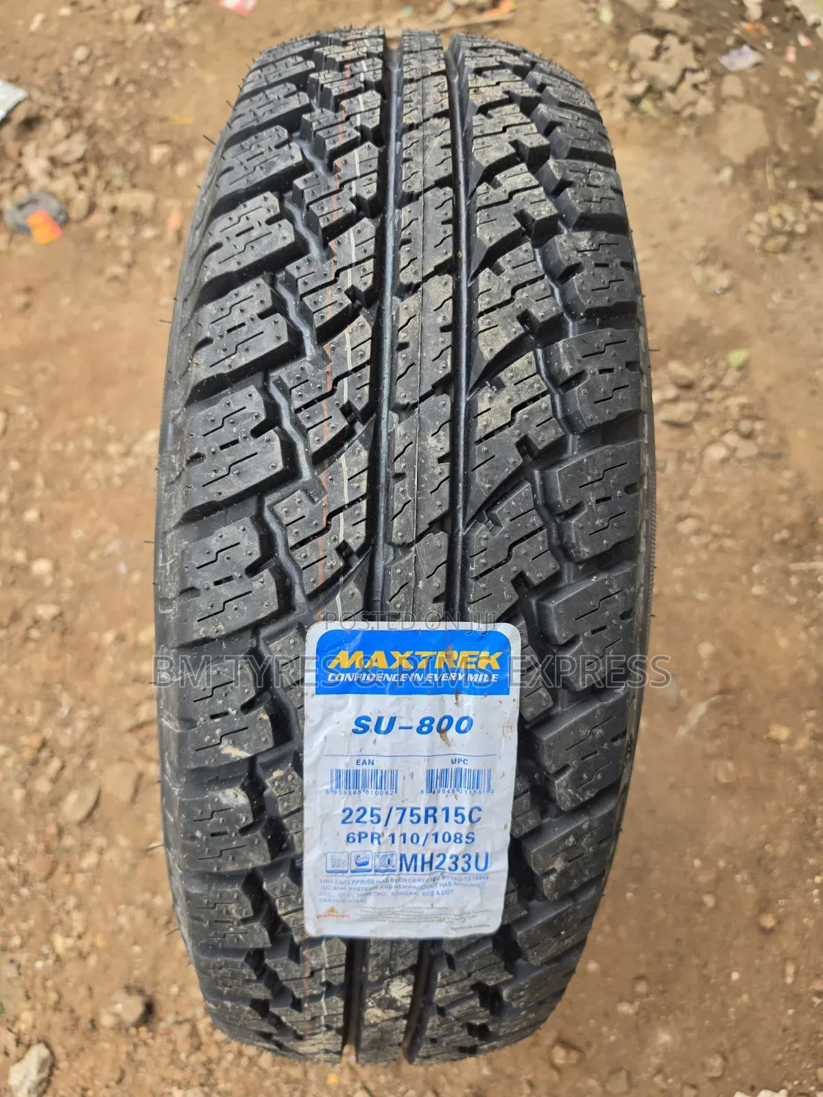 225 /75 R15 Maxtrek (Commercial)