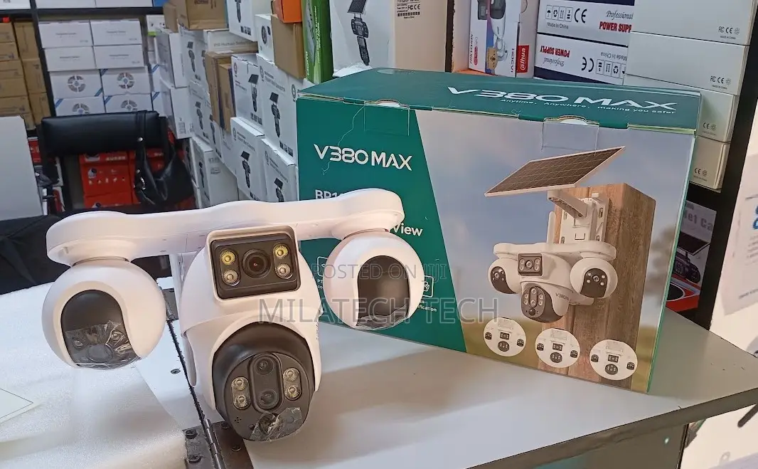 4G 4-Lens Solar Camera With Remote Live Viewing